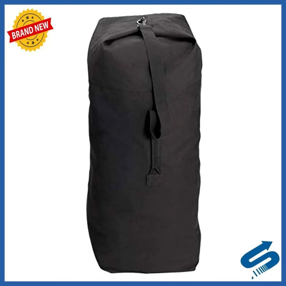 Heavyweight Canvas Duffle Bag Rugged Travel Gear Top Load Design